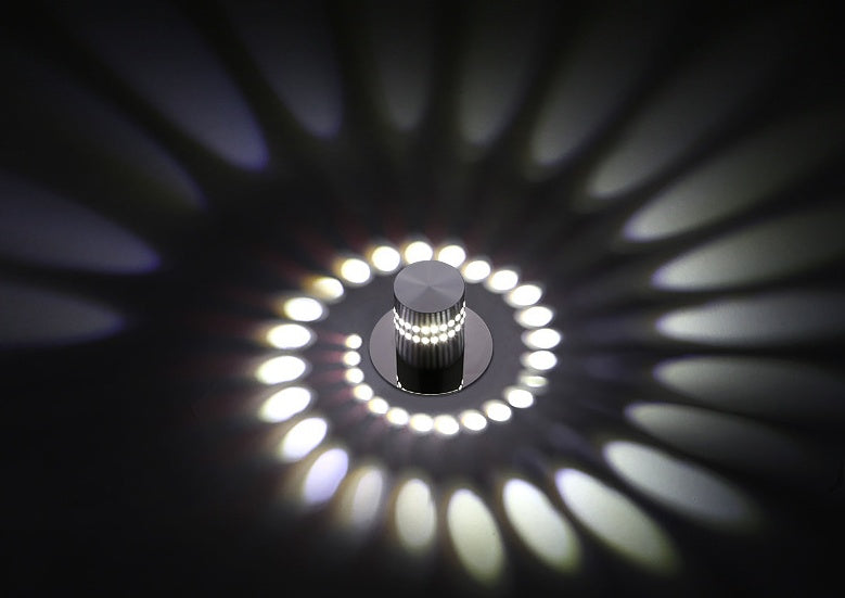 Spiral Glow LED Wall Lamp – Cozy Aesthetic Lighting