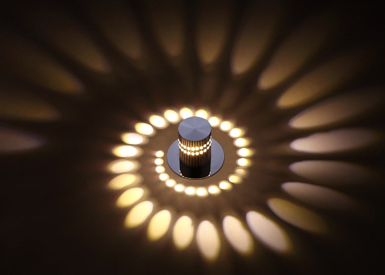 Spiral Glow LED Wall Lamp – Cozy Aesthetic Lighting