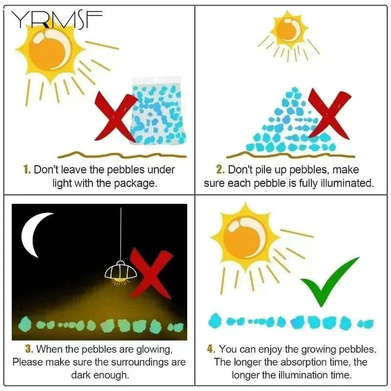 Glow Sand Crystals – Luminous Night Decor (2000PCS)